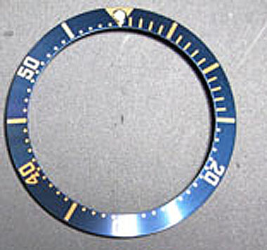 DIY OMEGA SEAMASTER bezel inzetstuk voor 300M 2541.80 USD8/pc gouden lettertype blauw