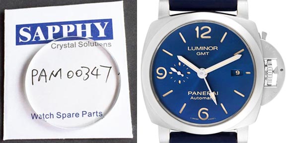 Panerai PAM347 reparatie kristal